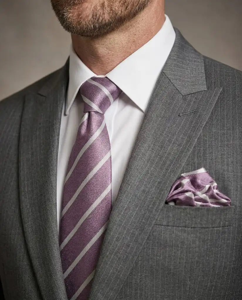 Grey Lining 2-Piece Coat Pant