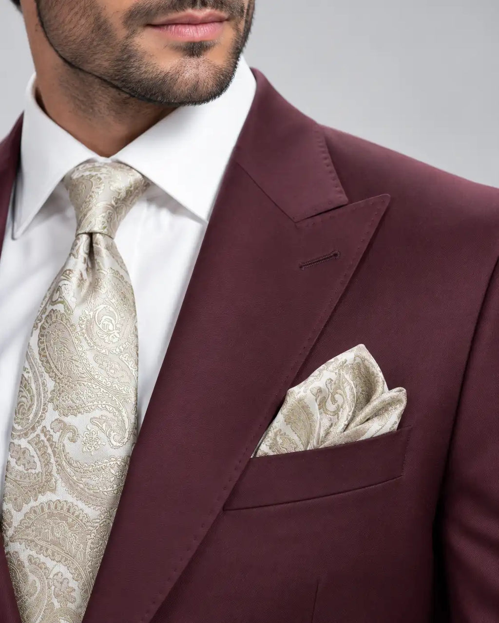 Maroon 2-Piece Coat Pant