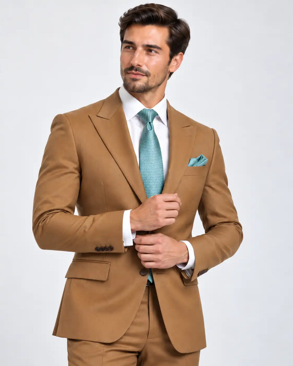 Brown 2-Piece Coat Pant