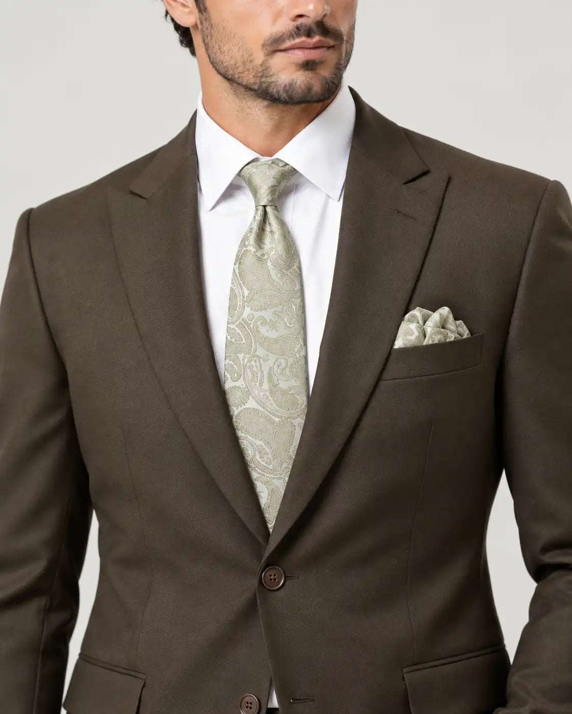 Olive Green 2-Piece Coat Pant