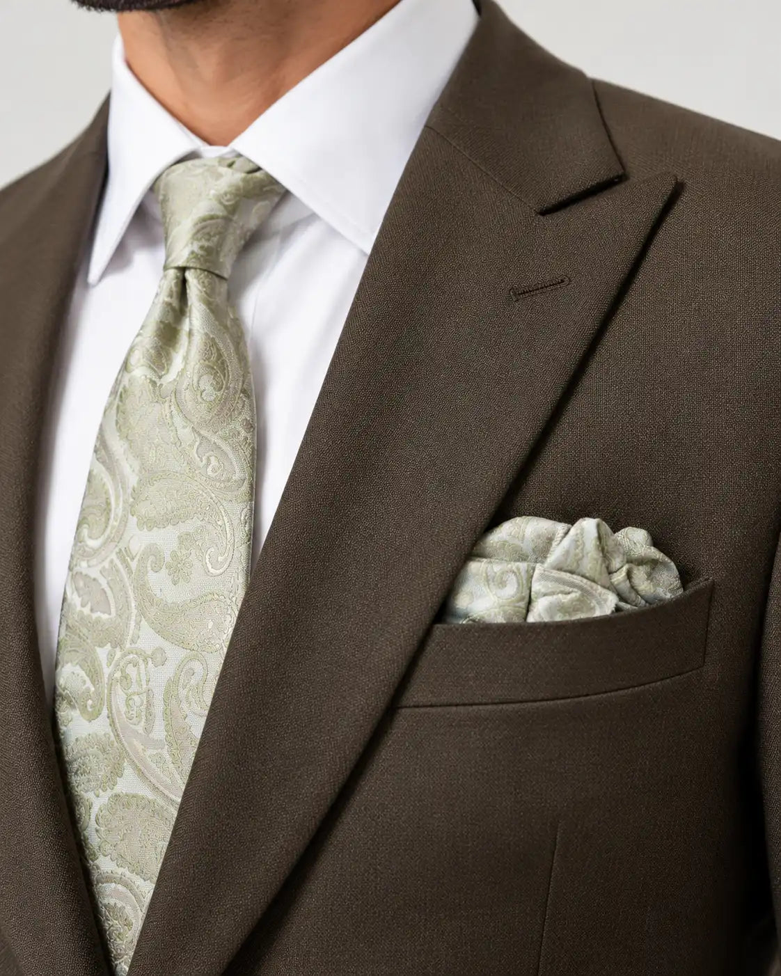 Olive Green 2-Piece Coat Pant