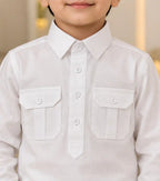 Kids White Kurta Pajama