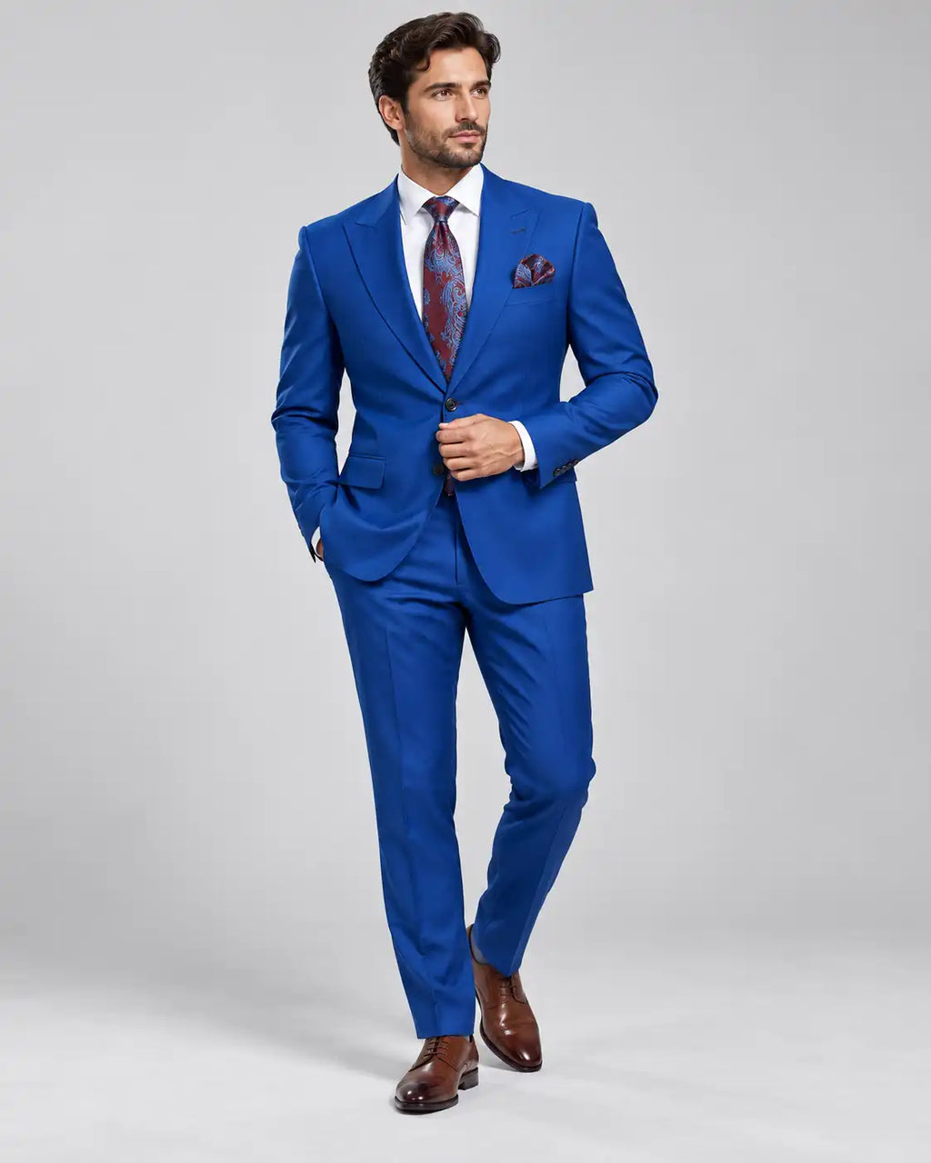 Blue 2-Piece Coat Pant