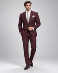 Maroon 2-Piece Coat Pant