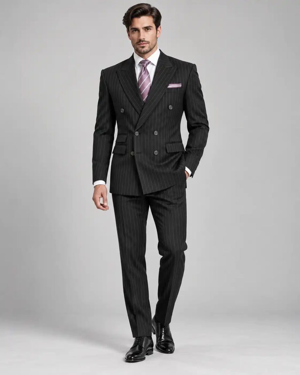 Black Lining 2-Piece Coat Pant