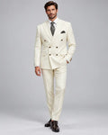 Cream Lining 2-Piece Coat Pant