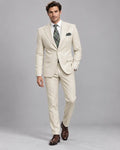 Cream 2-Piece Coat Pant 2