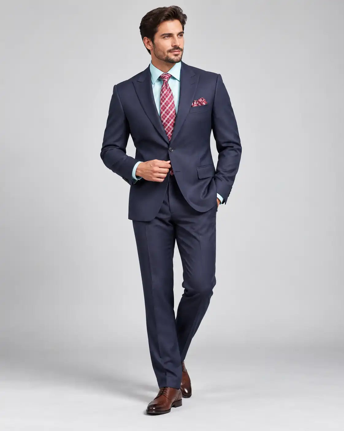 Navy Blue 2-Piece Coat Pant