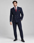 Navy Lining 2-Piece Coat Pant